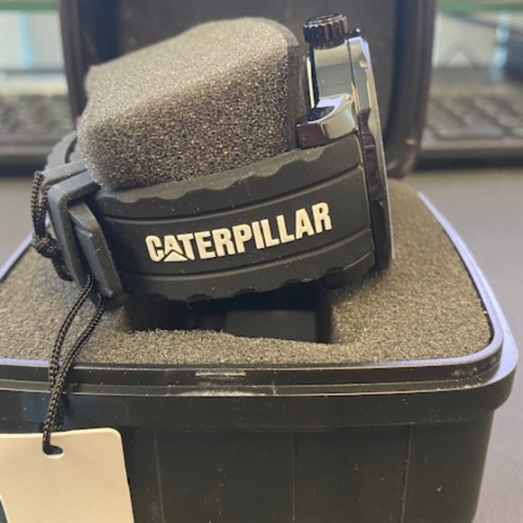 CAT Watch Men's Bold II Stainless Steel Analog-Quartz Watch/Silicone Band, Black - Picture 3 of 8